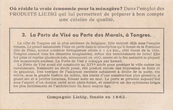 1948 Liebig Vieilles Portes (Ancient Gateways)(French Text)(F1470, S1470) #3 La Porte de Vise ou Porte des Marais, a Tongres Back