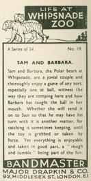 1934 Major Drapkin & Co. Life at Whipsnade Zoo #19 Sam and Barbara Back