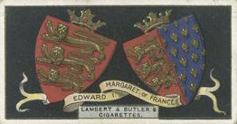 1906 Lambert & Butler Arms of Kings and Queens of England #10 Edward I Front