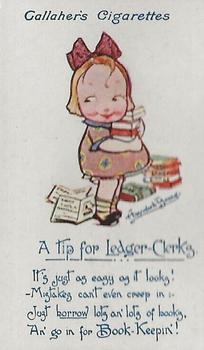 1916 Gallaher's Kute Kiddies #32 A tip for Ledger-Clerks Front