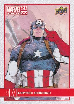 2021-22 Upper Deck Marvel Annual #12 Captain America Front