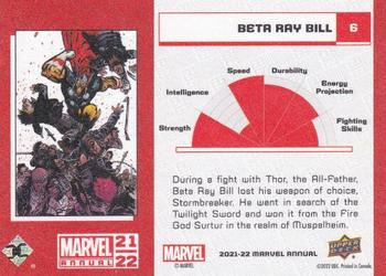 2021-22 Upper Deck Marvel Annual - Canvas Variant #6 Beta Ray Bill Back