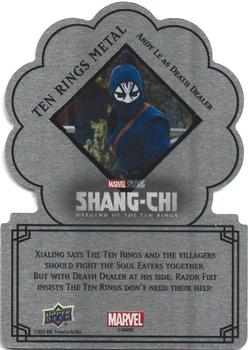 2023 Upper Deck Marvel Shang-Chi and the Legends of the Ten Rings - Ten Rings Metal Logo Die-Cuts #RING-4 Andy Le Back