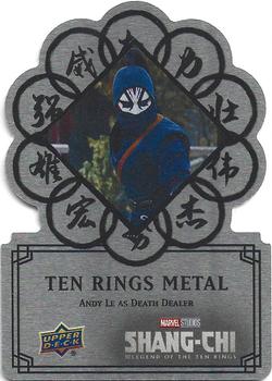 2023 Upper Deck Marvel Shang-Chi and the Legends of the Ten Rings - Ten Rings Metal Logo Die-Cuts #RING-4 Andy Le Front