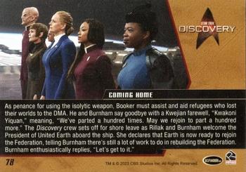 2023 Rittenhouse Star Trek: Discovery Season Four #78 Coming Home Back