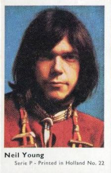 1973 Dutch Gum Serie P (Holland) #22 Neil Young Front