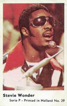 1973 Dutch Gum Serie P (Holland) #29 Stevie Wonder Front