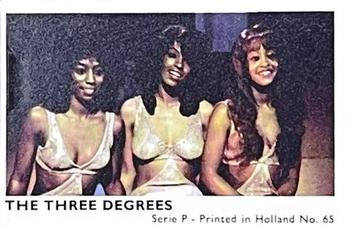 1973 Dutch Gum Serie P (Holland) #65 The Three Degrees Front