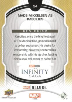2022 Upper Deck Allure Marvel Studios - Red Prism #54 Mads Mikkelsen as Kaecilius Back