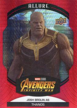 2022 Upper Deck Allure Marvel Studios - Red Prism #74 Josh Brolin as Thanos Front