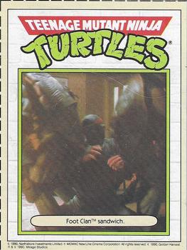 1990 Ralston Purina Cereal Teenage Mutant Ninja Turtles #NNO Foot Clan sandwich. Front