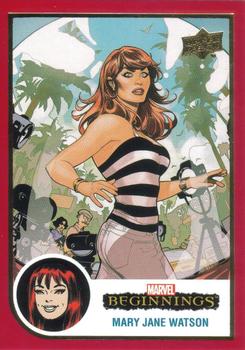 2022 Upper Deck Marvel Beginnings Volume 2, Series 1 - Red Border #37 Mary Jane Watson Front