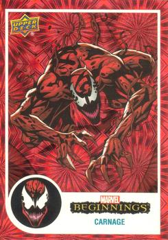 2022 Upper Deck Marvel Beginnings Volume 2, Series 1 - Red Supernova #128 Carnage Front