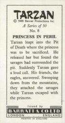 1967 Barratt Tarzan #8 Princess in Peril Back