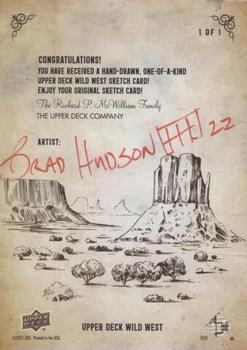 2022 Upper Deck Goudey Wild West Weekly - Sketch Artists - Achievements #NNO Brad Hudson Back