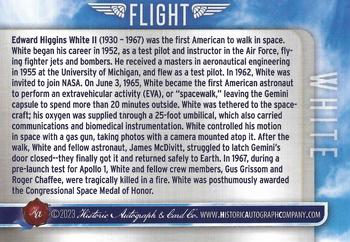 2023 Historic Autographs Flight #38 Ed White Back