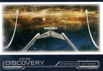 2023 Rittenhouse Star Trek: Discovery Season Four - Storyboard Art #SB49 The Galactic Barrier Front