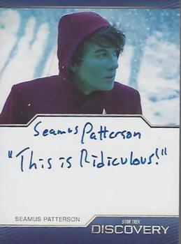 2023 Rittenhouse Star Trek: Discovery Season Four - Inscription Autographs #NNO Seamus Patterson Front