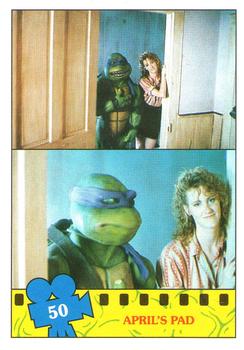 1990 Topps Ireland Ltd Teenage Mutant Ninja Turtles: The Movie #50 April's Pad Front