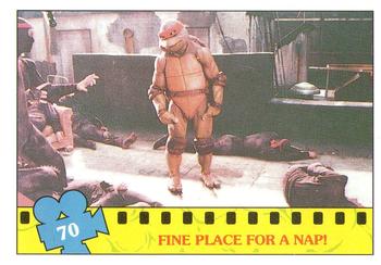 1990 Topps Ireland Ltd Teenage Mutant Ninja Turtles: The Movie #70 Fine Place for a Nap! Front