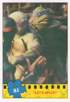 1990 Topps Ireland Ltd Teenage Mutant Ninja Turtles: The Movie #81 
