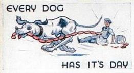 1938 Bocnal Proverbs Up-To-Date #4 Every Dog Has its Day Front