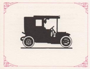 1991 Midland Cartophilic Branch Silhouettes of Veteran and Vintage Cars #13 1908 : Fiacre Front
