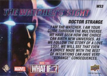 2023 Upper Deck Marvel What If…? - The Watcher's Sight Lenticulars #WS3 Doctor Strange Back