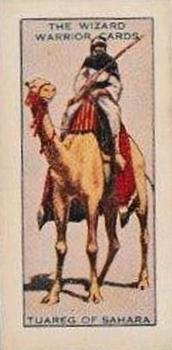 1928 D.C. Thomson The Wizard Warrior Cards (Dominoes back) #3/3 Touareg of Sahara Front