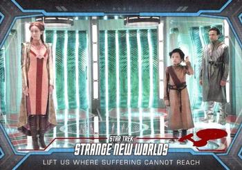 2023 Rittenhouse Star Trek: Strange New Worlds Season One - Red #31 Lift Us Where Suffering Cannot Reach Front