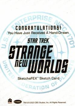 2023 Rittenhouse Star Trek: Strange New Worlds Season One - SketchaFEX #NNO Ashleigh Popplewell Back