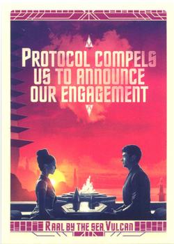 2023 Rittenhouse Star Trek: Strange New Worlds Season One - Travel Posters #T2 Vulcan Front
