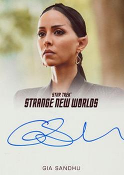 2023 Rittenhouse Star Trek: Strange New Worlds Season One - Autographs Full Bleed #NNO Gia Sandhu Front