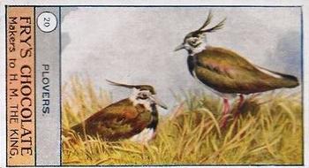 1912 Fry's Birds and Poultry #20 Plovers Front