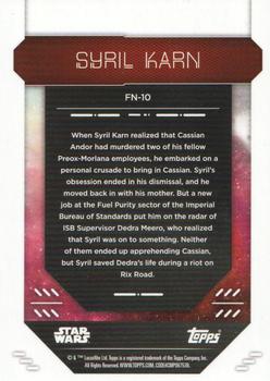 2023 Topps Finest Star Wars #FN-10 Syril Karn Back