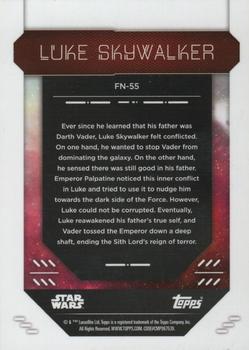 2023 Topps Finest Star Wars #FN-55 Luke Skywalker Back