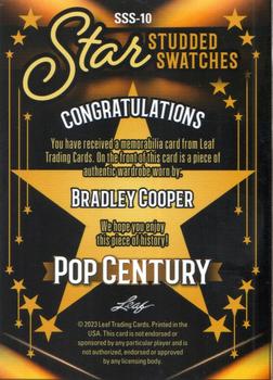 2023 Leaf Metal Pop Century - Star Studded Swatches Blue #SSS-10 Bradley Cooper Back