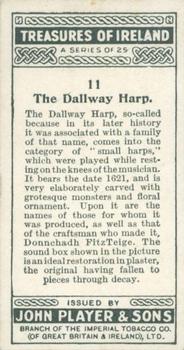 1930 Player's Treasures of Ireland #11 The Dallway Harp Back