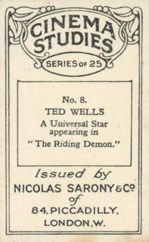 1929 Nicolas Sarony Cinema Studies #8 Ted Wells Back