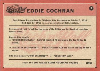 1991 EMI Legends of Rock & Roll #5 Eddie Cochran Back
