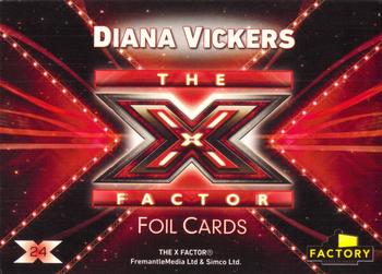 2010 Factory Entertainment The X Factor - Foil #24 Diana Vickers Back