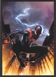 2023 Panini Marvel Spider-Man Welcome to the Spider-Verse Sticker Collection #7 Miles Morales Front