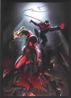 2023 Panini Marvel Spider-Man Welcome to the Spider-Verse Sticker Collection #11 Miles Morales / Shift Front