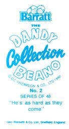 1990 Barratt The Dandy Beano Collection #2 