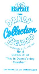 1990 Barratt The Dandy Beano Collection #5 