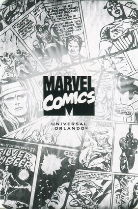 2012 Universal Studios Marvel Comics Playing Cards #4♠ Silver Surfer #12 Back