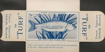 1954 Turf British Fish - Uncut Singles #7 Dace Front