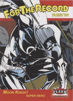 2023 Fleer Throwbacks '89 Marvel Edition - For the Record #FR-10 Moon Knight Front