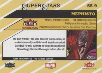 2023 Fleer Throwbacks '89 Marvel Edition - Super Stars #SS-9 Mephisto Back