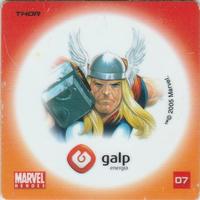 2005 Galp Marvel Heroes Axtion Flix (Portugal) #07 Thor Back